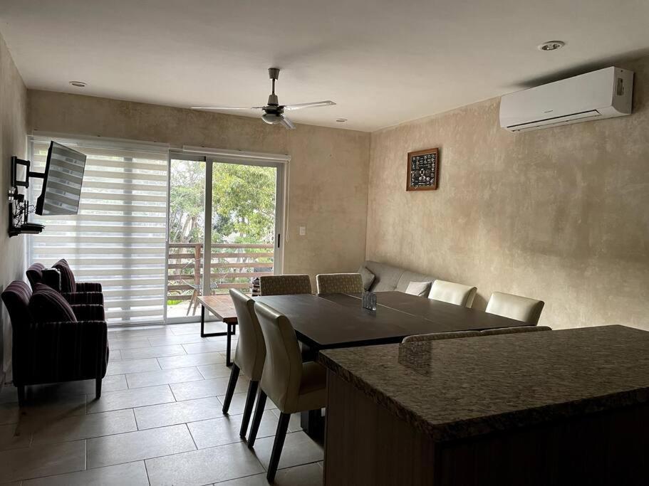 Departamento Dentro De Aldea Zama Apartment Tulum Bagian luar foto